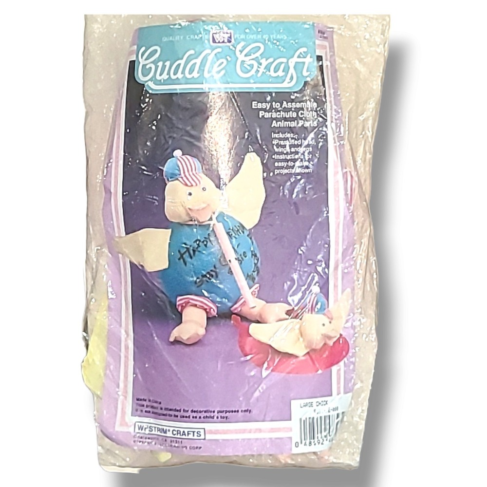Vintage Westrim Crafts Cuddle Craft #9681 Large Chick Plush Kit NOS Sealed
